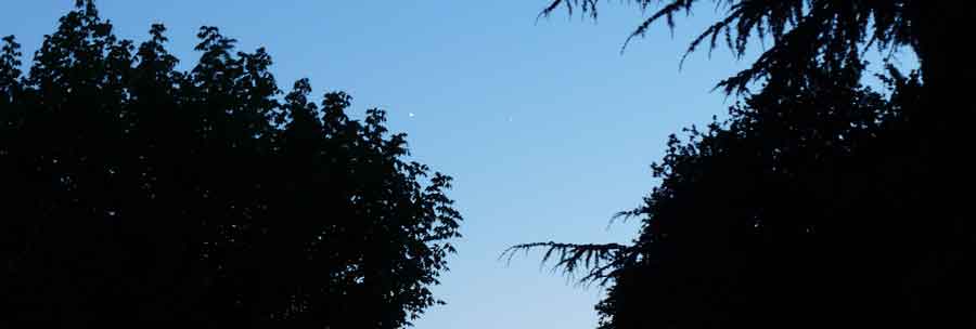 conjonction vénus-jupiter le soir du 6 juillet 2015
