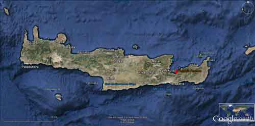 image Google Earth la Crète