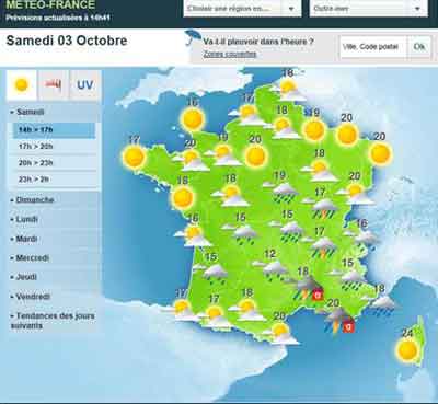 carte météo France